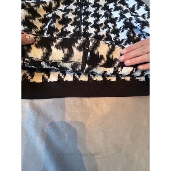 Ruff Hewn Grey black white Sweater Zip Up Women's Size Large chic - Picture 5 of 9